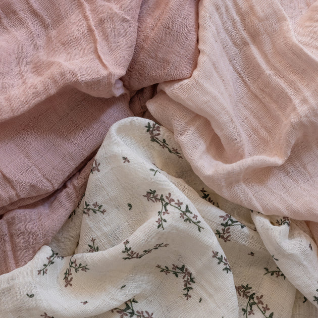 Organic Cotton Muslin Selah Short - Willow Rose