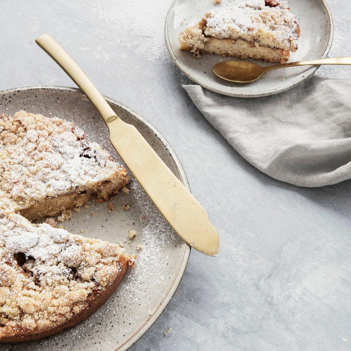 Serveurs à gâteaux en or