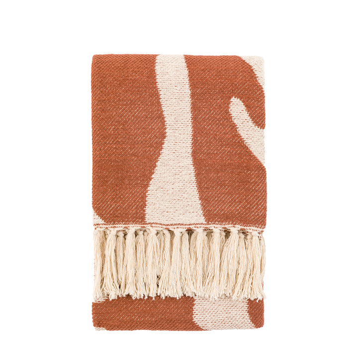 Alma Abstract Throw in Nutmeg