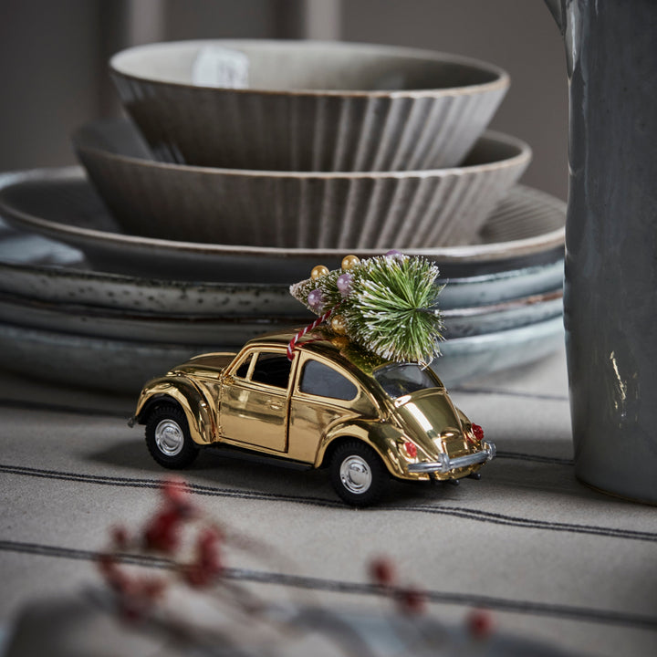 Christmas Car Decoration in Gold