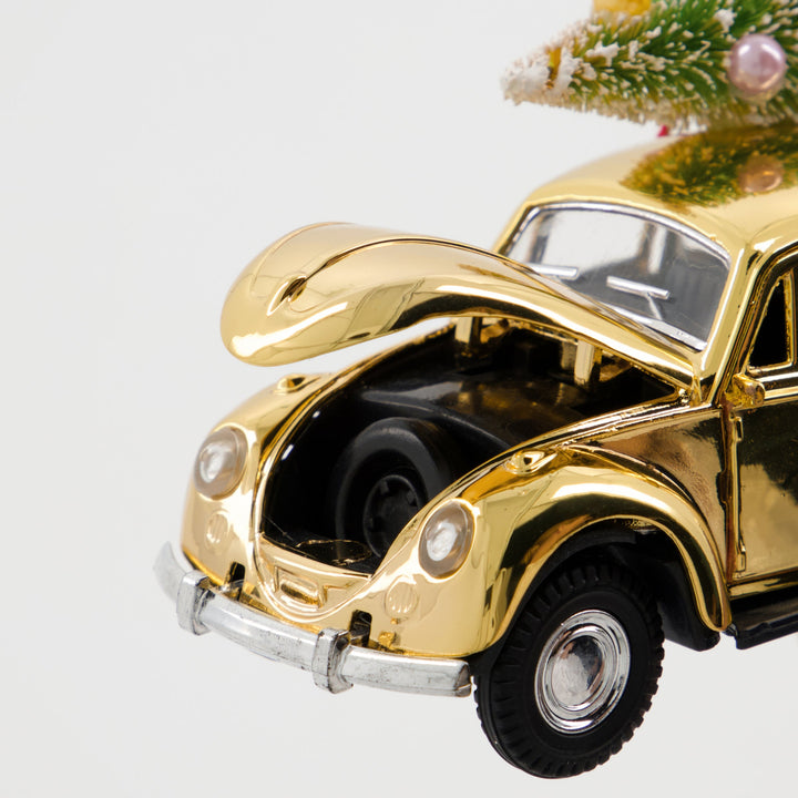 Christmas Car Decoration in Gold