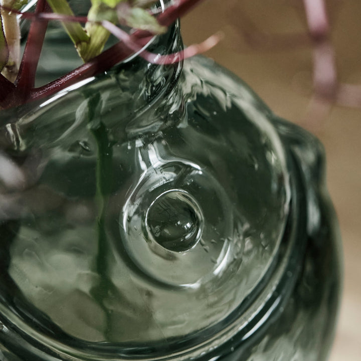 Fish Vase in Smoke Grey