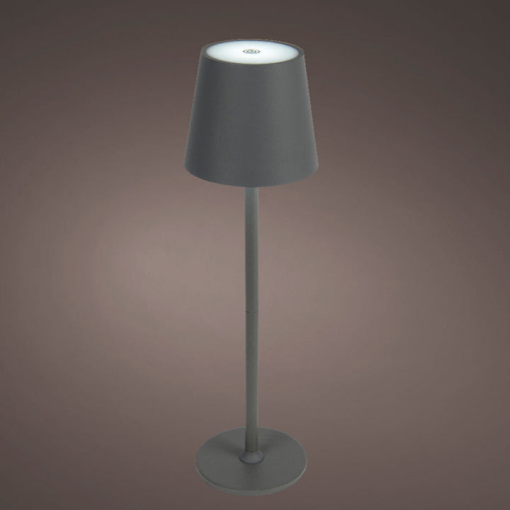 LED Rechargeable Indoor / Outdoor Table Lamp -Grey