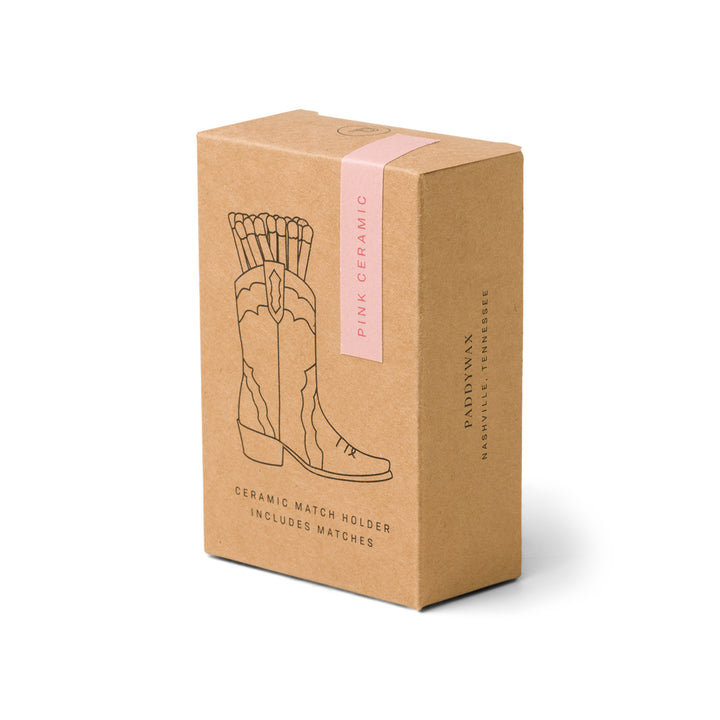 Nashville Ceramic Boot Match Holder (25 Pcs) In Pink