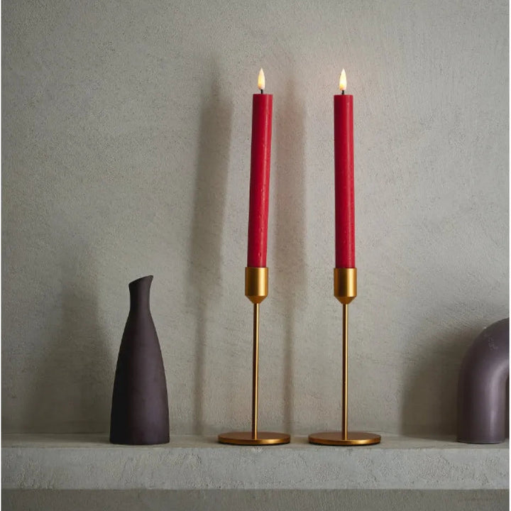 LED Chandelier Candles in Red | set of 2