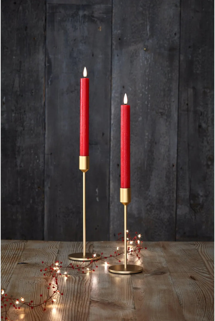 LED Chandelier Candles in Red | set of 2