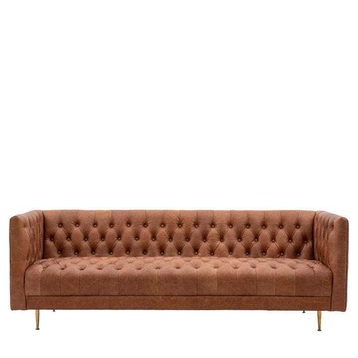 Dalton Sofa in Antique Brown Leather