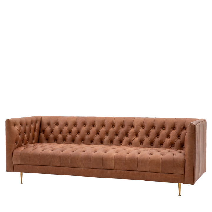 Dalton Sofa in Antique Brown Leather