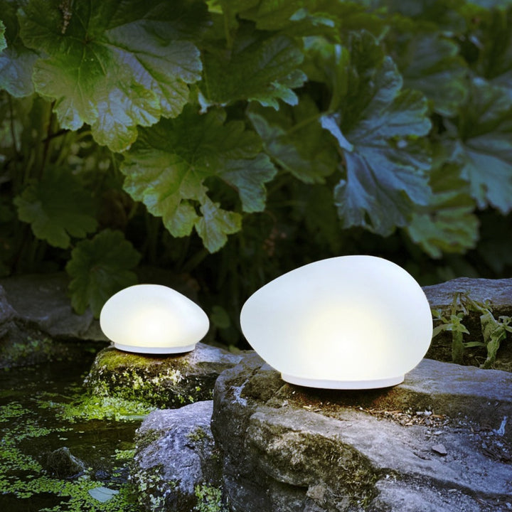 Solar Glas Pebble Light