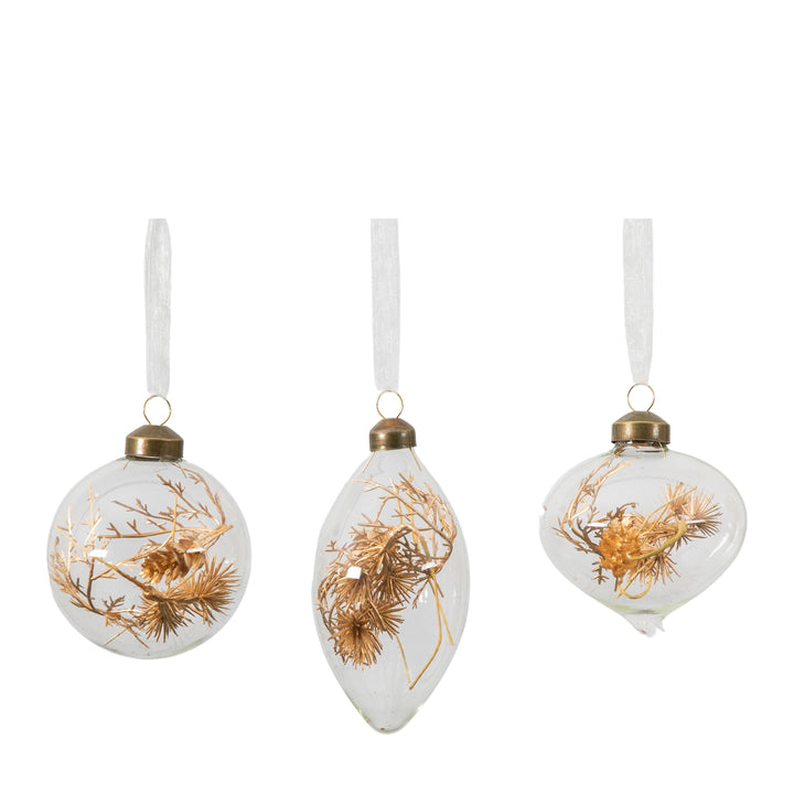 Flora Baubles Bronze Set of 3