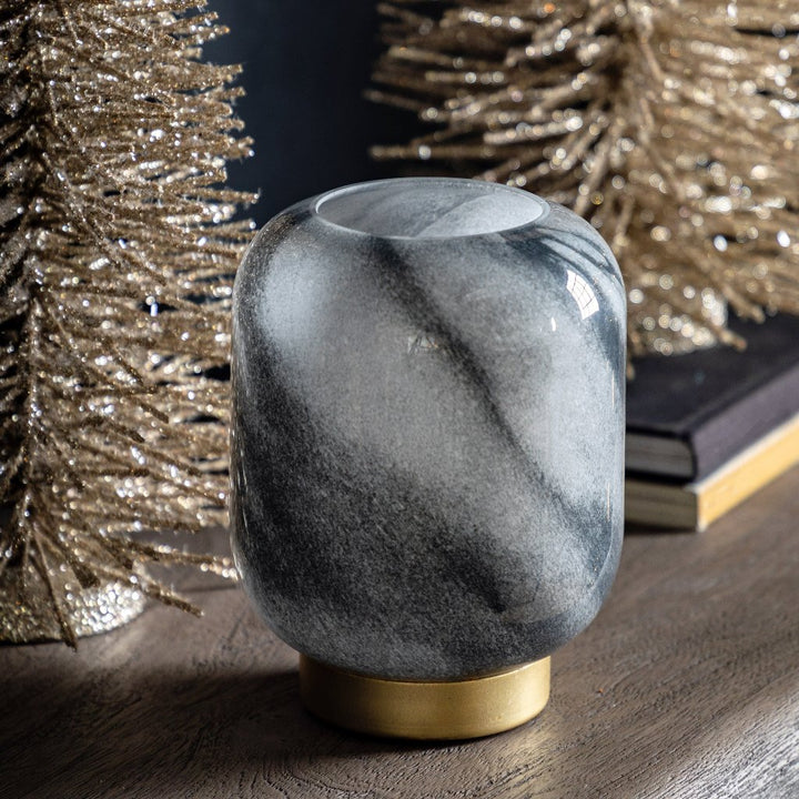 Ravfarvet batteridrevet LED-lampe