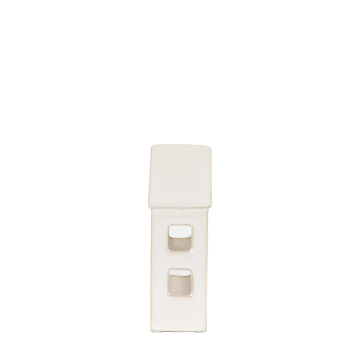 Pearly White Houses Tealight Holder