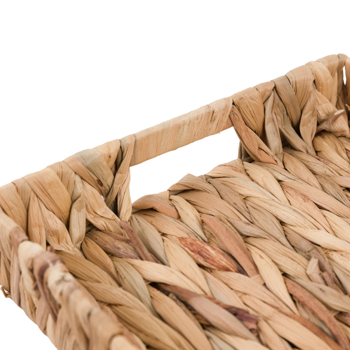 Alma Woven Rectangle Trays Natural Set of 2