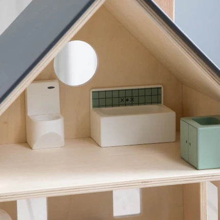 Sebra Three Piece Wooden Bathroom Set For Dolls House