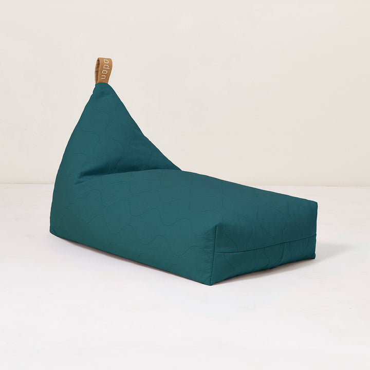 L1N0 Kids Cotton Beanbag in Deep Blue by Nobodinoz