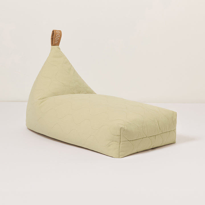 L1N0 Kids Cotton Beanbag in Green Tea by Nobodinoz