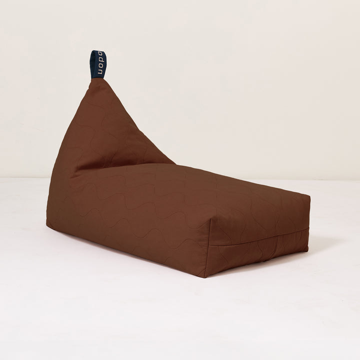 L1N0 Kids Cotton Beanbag in Plum by Nobodinoz