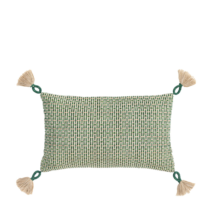 Isla Woven Cushion Green