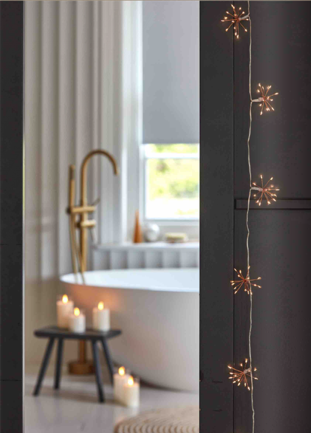 Kobber Starburst LED lyskæde