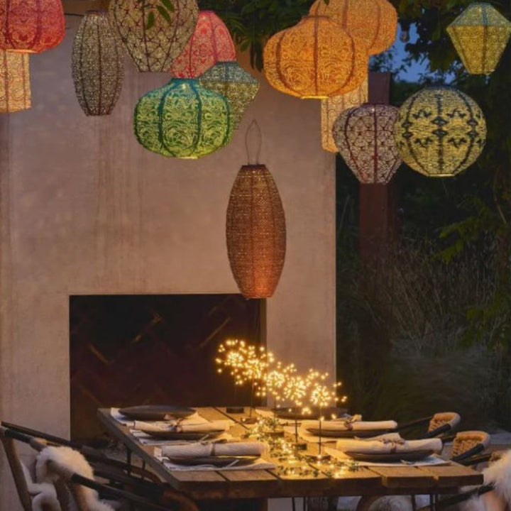 Marokkansk sollanterne - græskargul