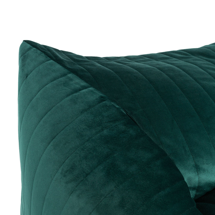 Pouf Chelsea en Velours Vert Jungle par Nobodinoz - PRÉ-COMMANDE