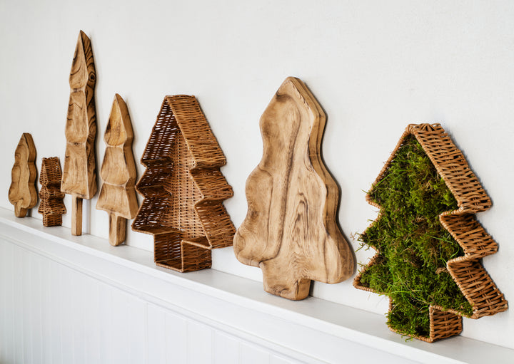 Wooden Christmas Tree Tray