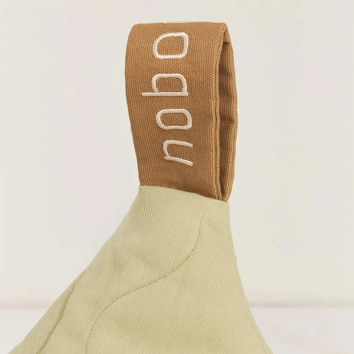 L1N0 Kids Cotton Beanbag in Green Tea by Nobodinoz