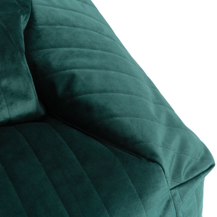 Pouf Chelsea en Velours Vert Jungle par Nobodinoz - PRÉ-COMMANDE