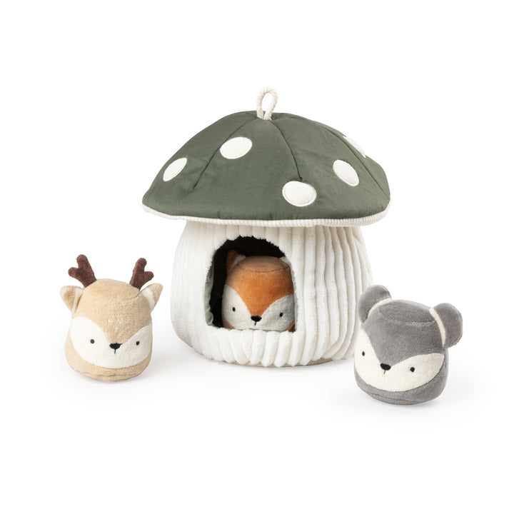 Activity toy, hide & seek, mushroom