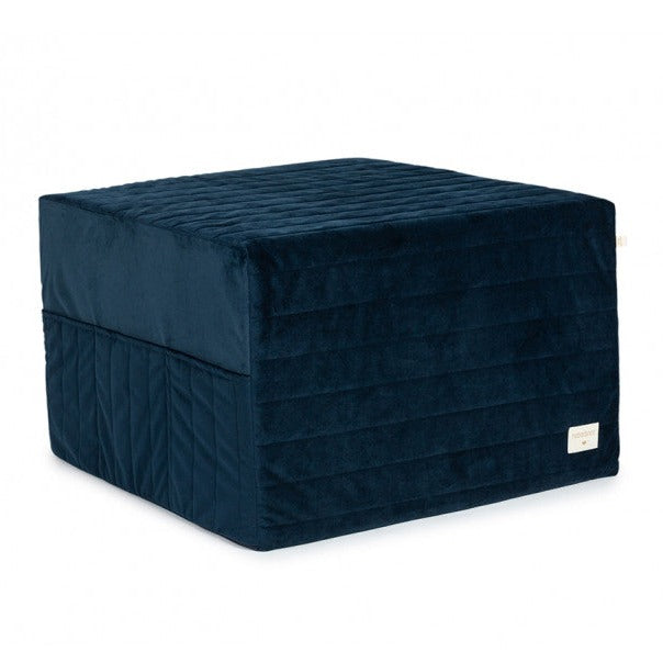 Sleepover Velvet Madras i Night Blue fra Nobodinoz