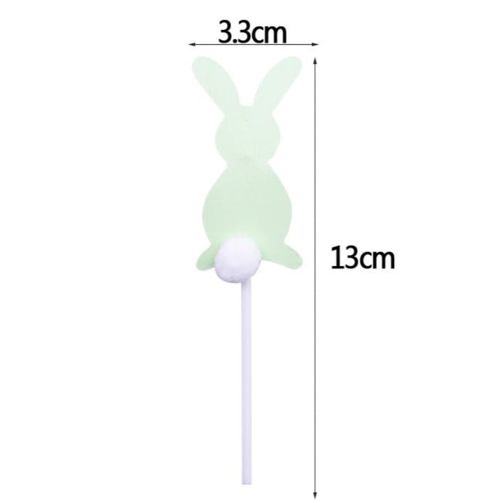 Ensemble de cinq pics de lapin pastel