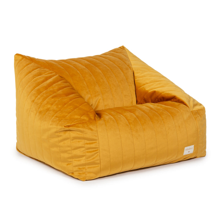 Pouf Fauteuil Chelsea jaune Farniente par Nobodinoz