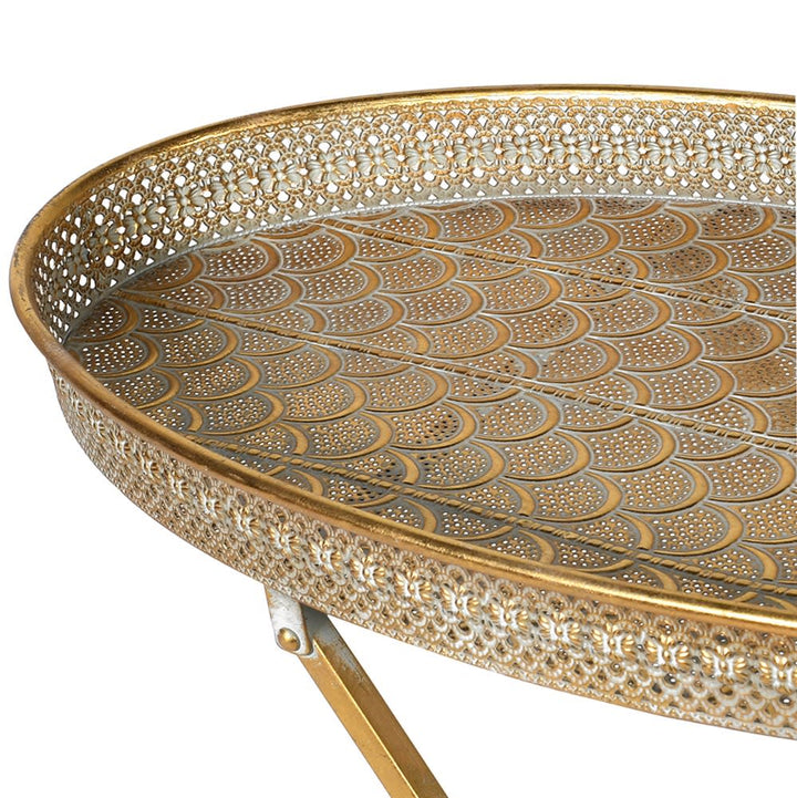 Table Plateau Ovale En Filigrane