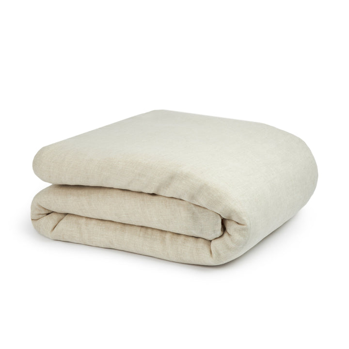 Lin Francais Cot Size Dynebetræk i Greige fra Nobodinoz