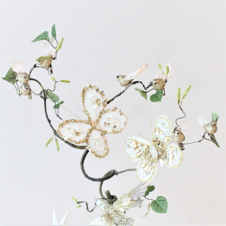 Décoration à clip papillon à paillettes