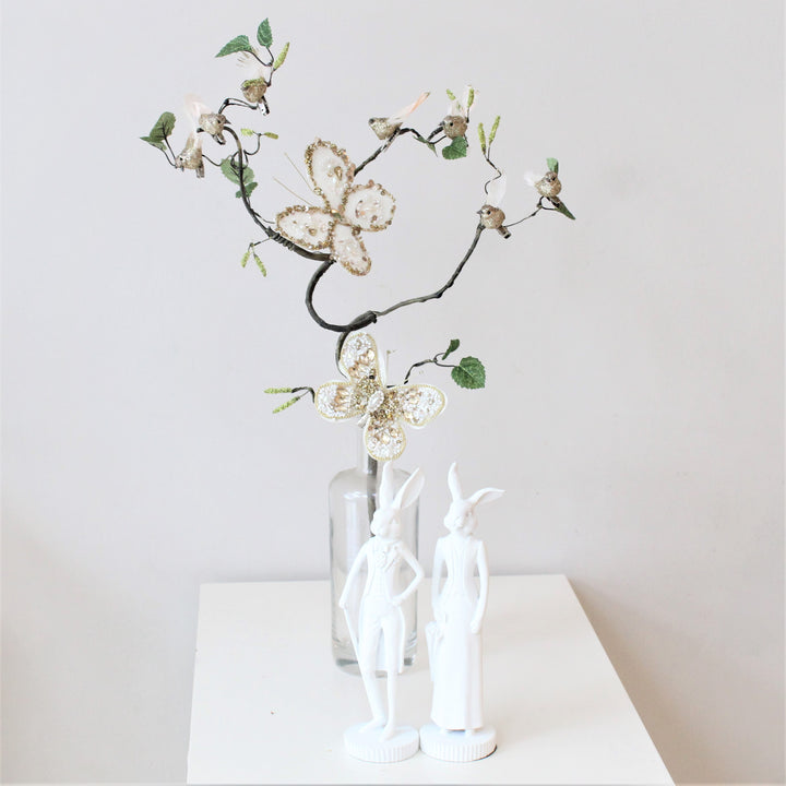 Décoration à clip papillon à paillettes