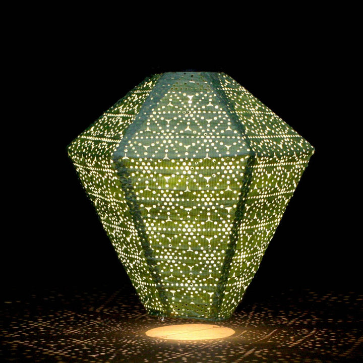 Marokkansk Solar Lantern - Grøn Diamant