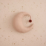 Pierrot Moon Cushion in Misty Pink by Nobodinoz