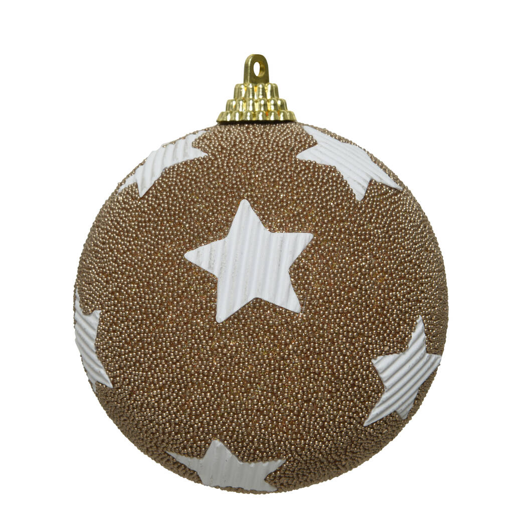 Boule de Noël étoile perlée