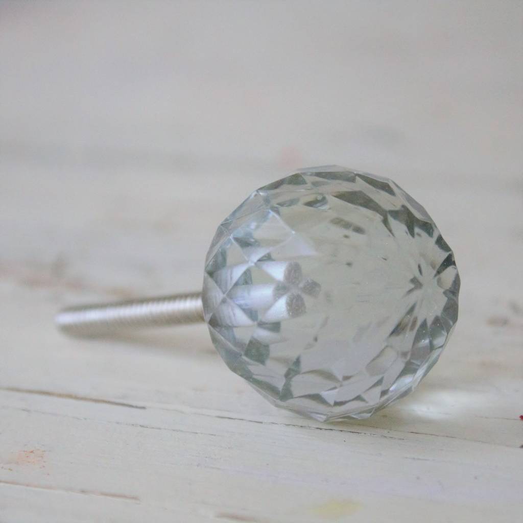 Dekorativ glasskuffeknop