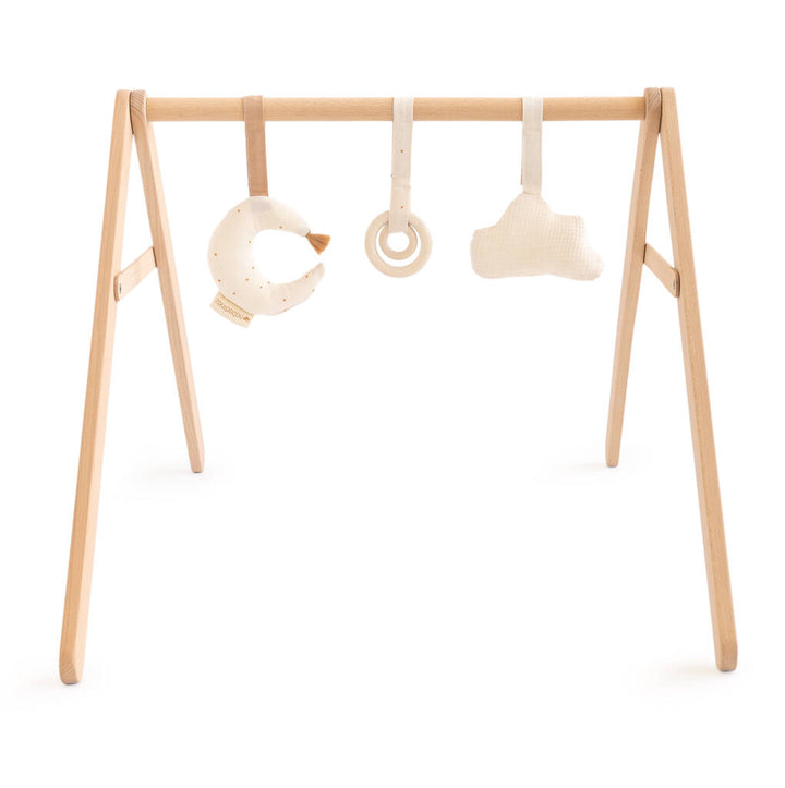 Growing Green Baby Bouncer med Sienna Brown Cover fra Nobodinoz