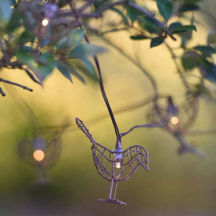 Indendørs, udendørs krans af LED Robin-lys