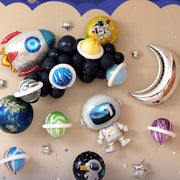 Set Of Six Planet And Moon Balloons