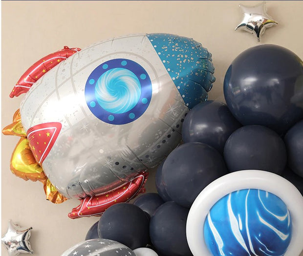 Set Of Six Planet And Moon Balloons