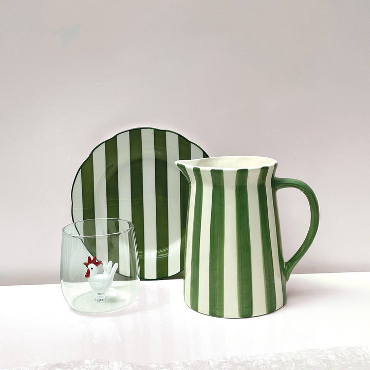 Set of 4 Green Trattoria Dessert Plates