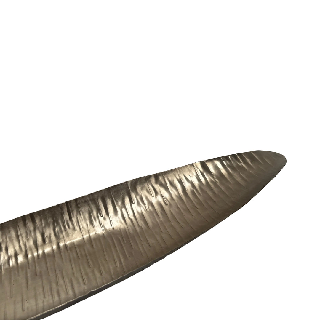 Small Leaf Dish in Antique Nickle