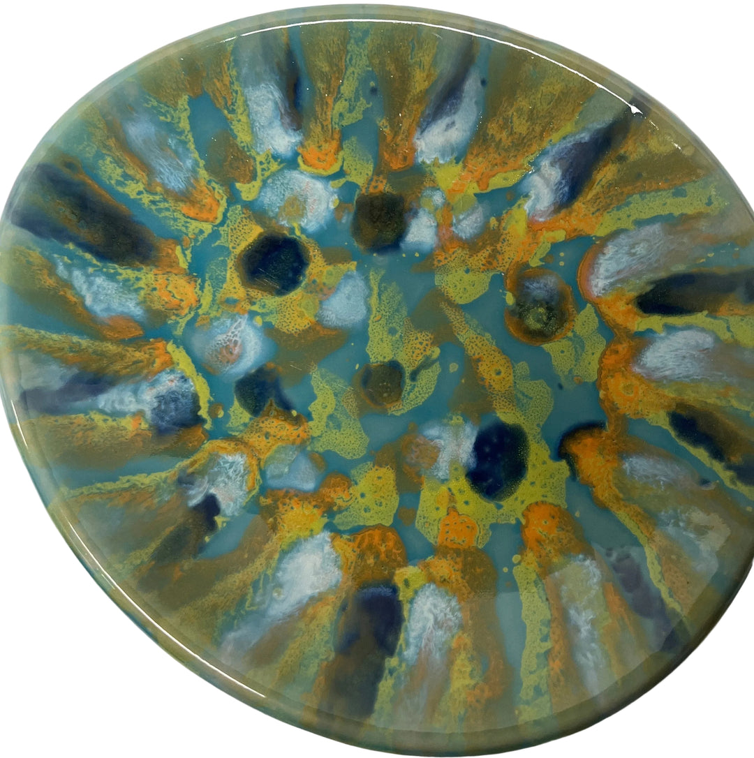 Small Set Of 4 Glazed Platter Plates