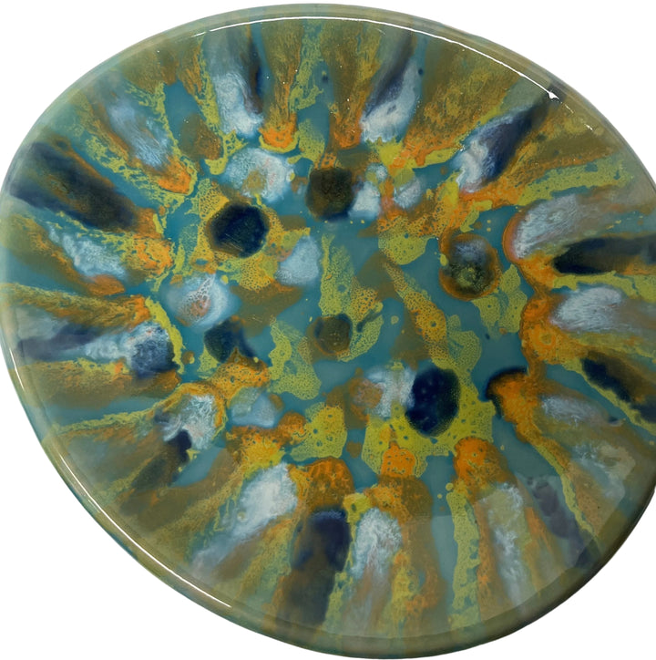 Small Set Of 4 Glazed Platter Plates