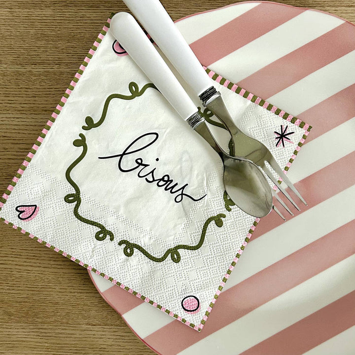 Set of 4 Pink Trattoria Dinner Plates