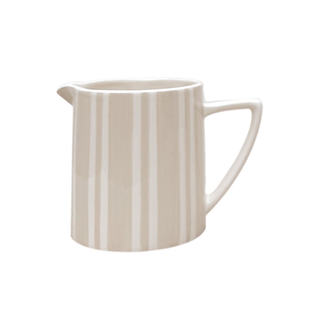 Small Sand Striped Ceramic Jug
